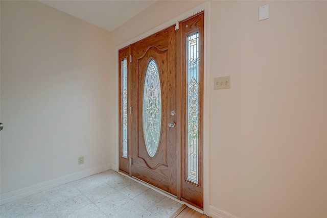 view of entrance foyer