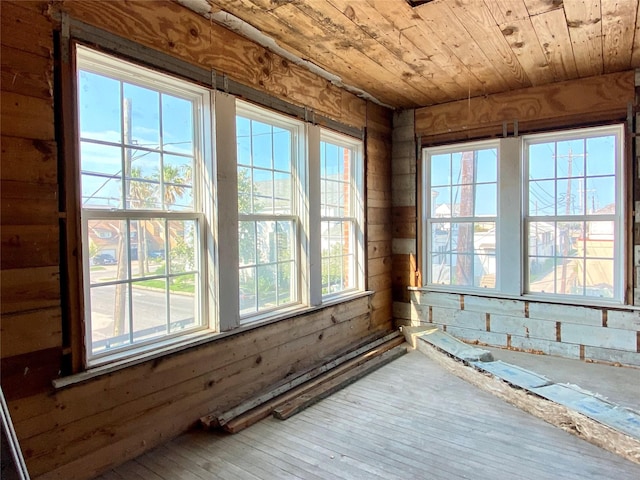 2127 Broadway St, Galveston, TX 77550 - interior space featuring plenty of natural light, wooden ceiling, and wooden walls