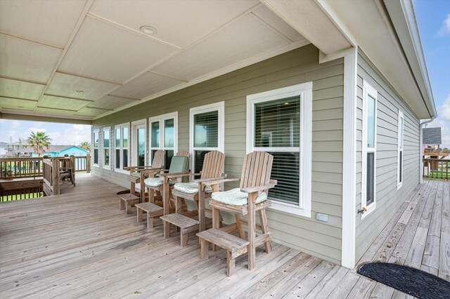 view of wooden terrace