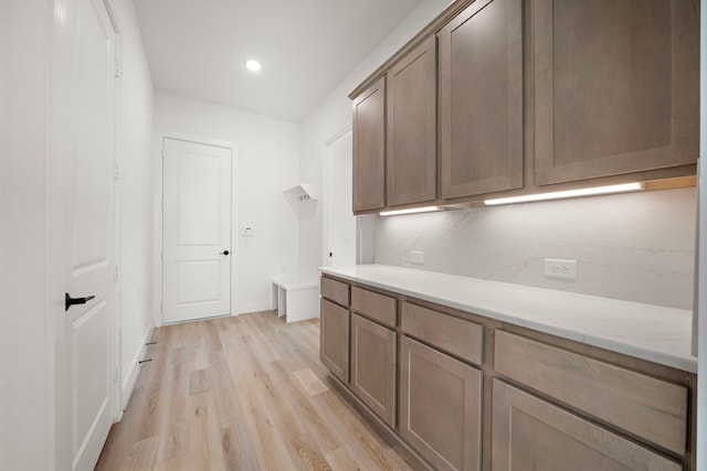 interior space featuring light hardwood / wood-style flooring