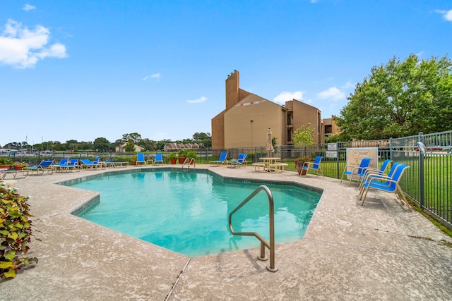 view of pool