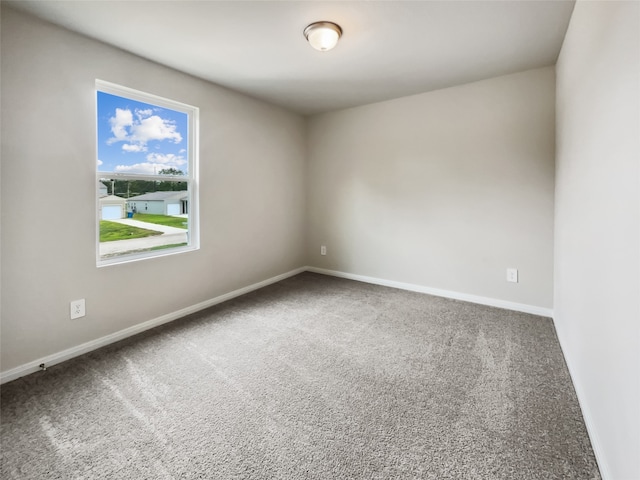 view of carpeted empty room