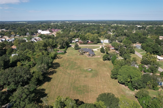 birds eye view of property featuring a rural view