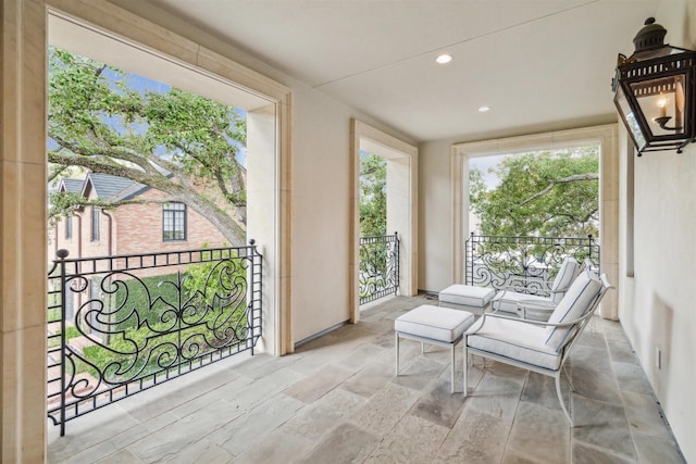 view of sunroom / solarium