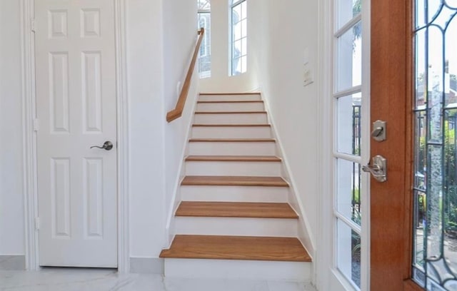 stairway with a healthy amount of sunlight