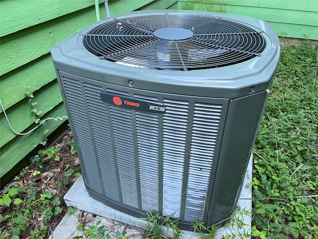 exterior details featuring central AC unit