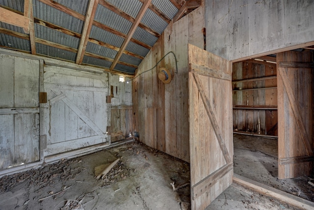 view of horse barn