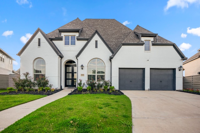 view of front of house with a front yard