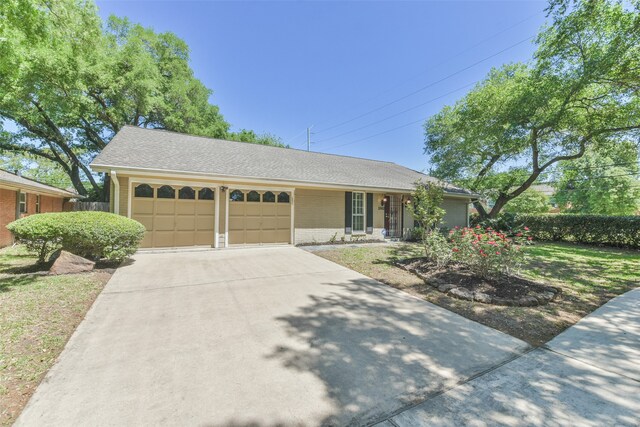 ranch-style house with a garage