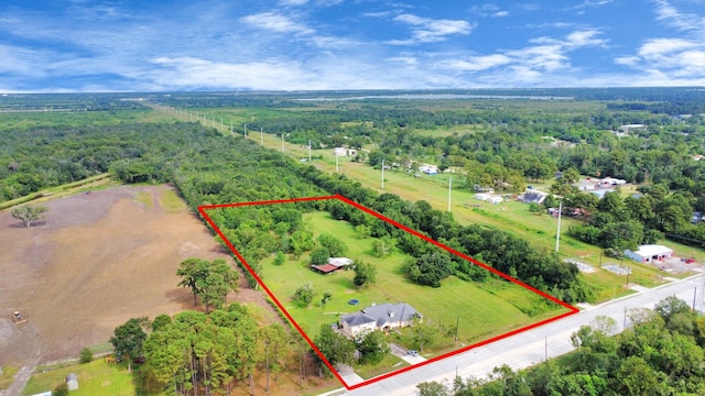 10510 Crosby Lynchburg Rd, Crosby, TX 77532 - view of rural area with property parcel outlined and a forest