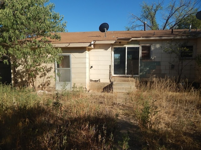 view of back of property