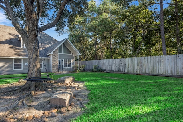 770 Hunt Rd Unit 212, Baytown, TX 77521 - view of yard with a fenced backyard