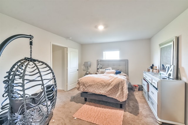 bedroom with carpet floors