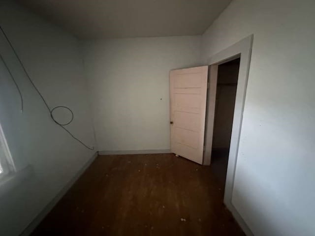 interior space featuring dark hardwood / wood-style floors