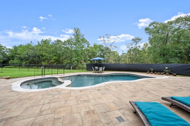 view of pool with a patio area