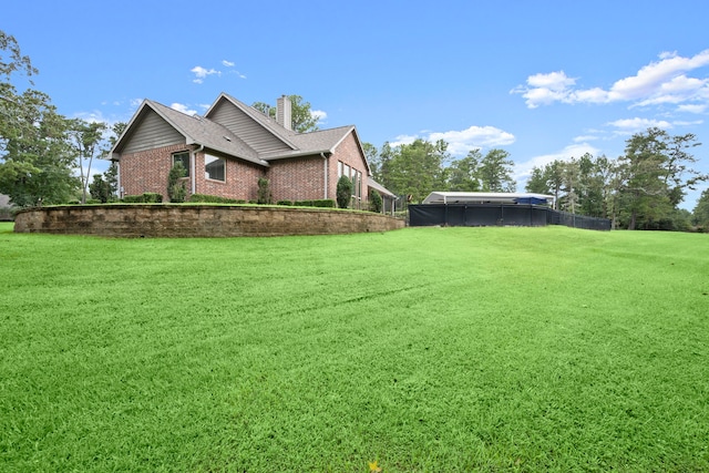 exterior space with a lawn