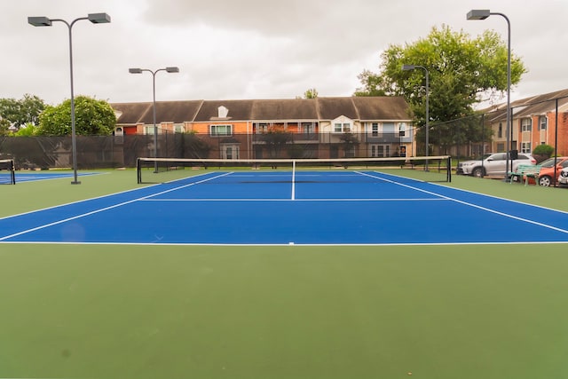 view of tennis court