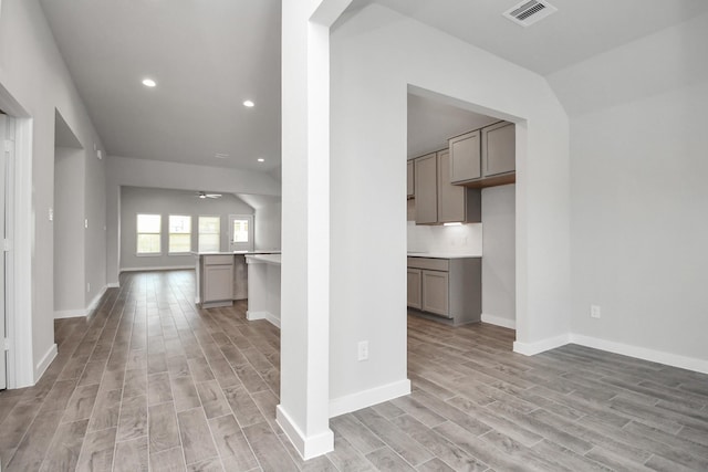 19722 Vino Vale Dr, Hockley, TX 77447 - corridor featuring light wood-type flooring, recessed lighting, and baseboards