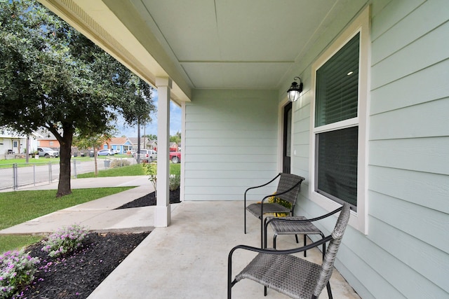 view of patio / terrace with a porch