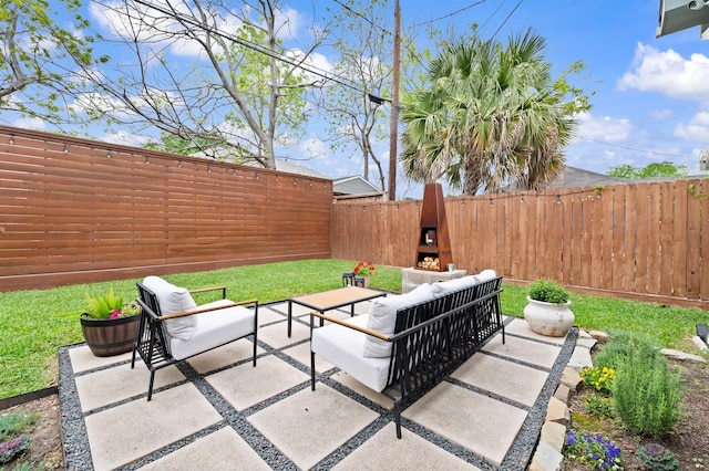 view of patio / terrace featuring outdoor lounge area