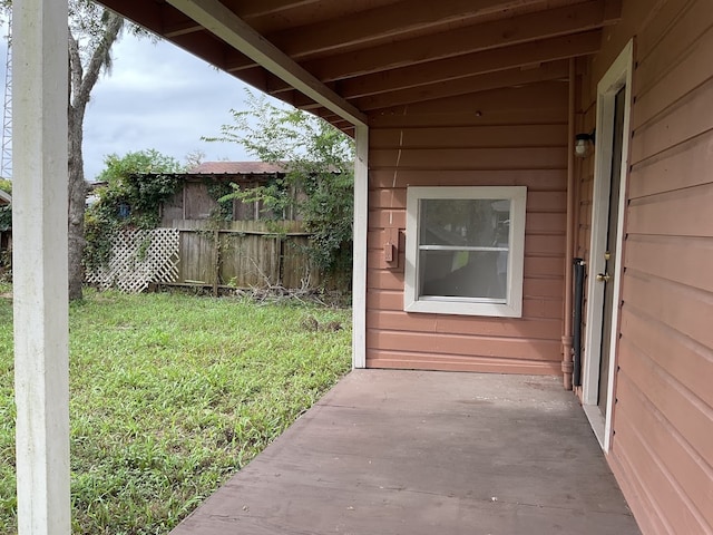 exterior space featuring a yard