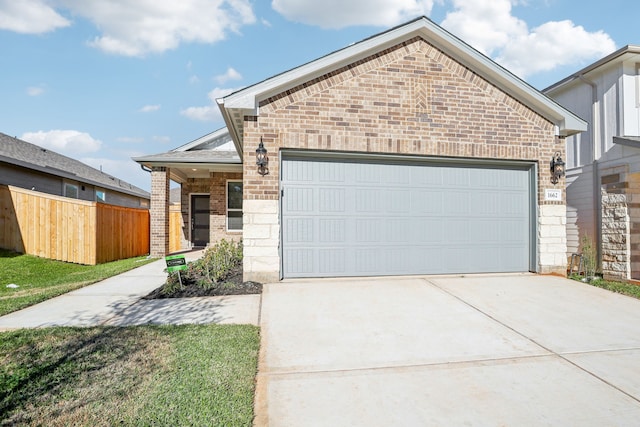 view of front of house featuring a garage