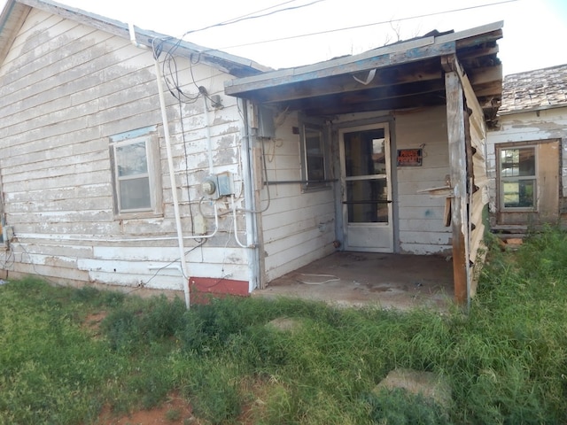 view of back of property