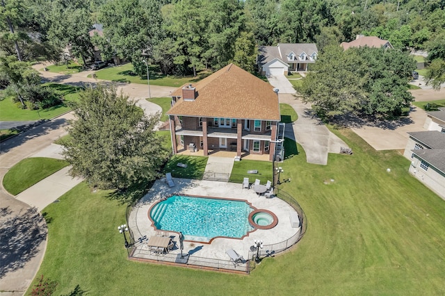 view of pool