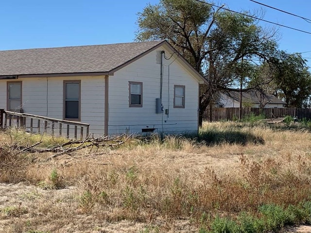 view of side of property