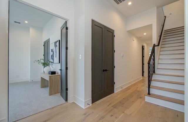 interior space featuring light hardwood / wood-style flooring