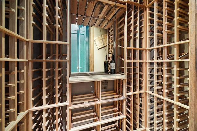 view of wine room