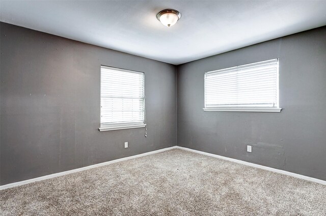 unfurnished room with carpet flooring