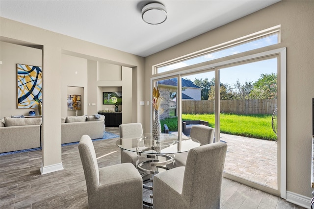 view of dining space