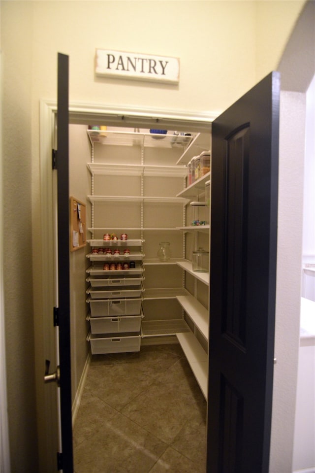 view of pantry