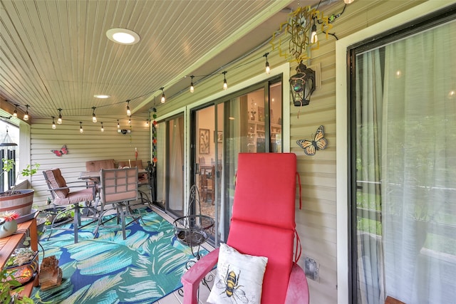 view of patio with covered porch