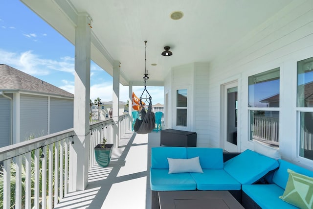 4010 Shallow Reef, Galveston, TX 77554 - balcony with an outdoor living space
