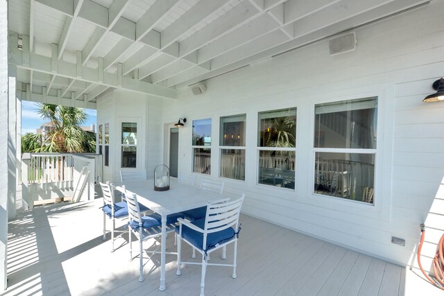 4010 Shallow Reef, Galveston, TX 77554 - deck featuring outdoor dining area