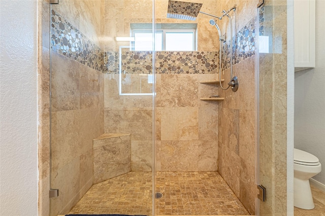 4010 Shallow Reef, Galveston, TX 77554 - bathroom featuring toilet and a shower stall