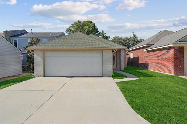 view of detached garage