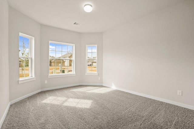 view of carpeted empty room