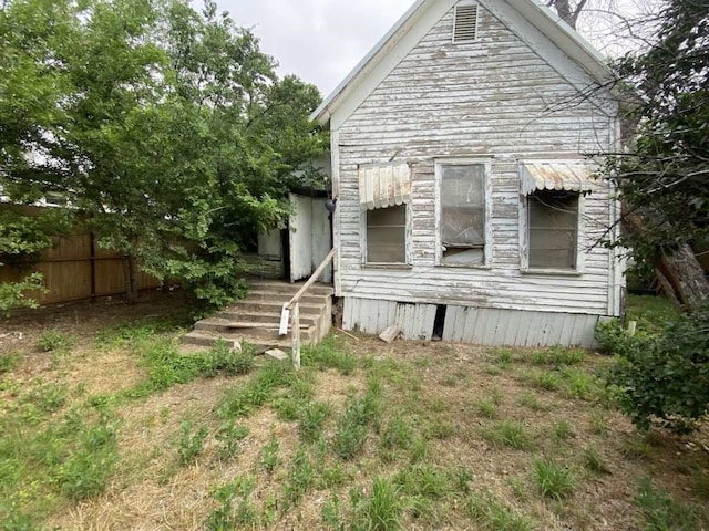 view of back of property