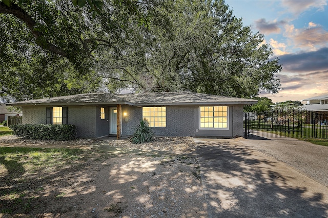 view of front of home