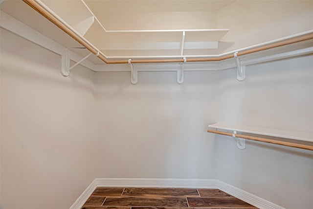 8705 Rowen Ct, Needville, TX 77461 - spacious closet with dark wood-type flooring