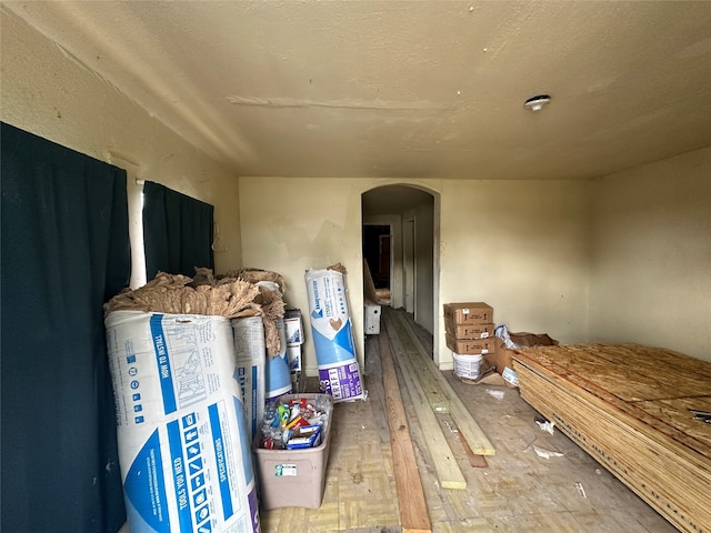 misc room with wood-type flooring