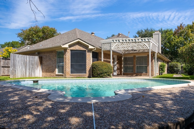 view of pool with a patio