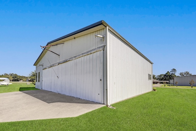 exterior space with a lawn