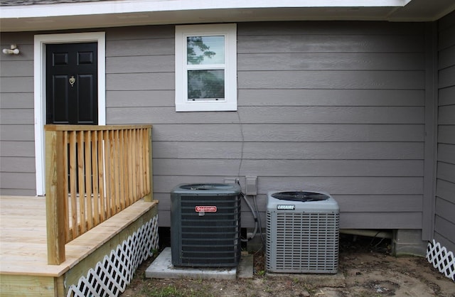 details with central AC and wood walls