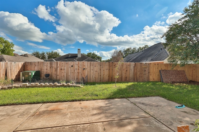 view of yard featuring a patio area