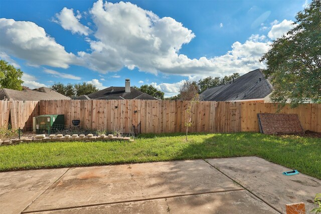 view of yard featuring a patio