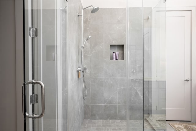 bathroom with an enclosed shower